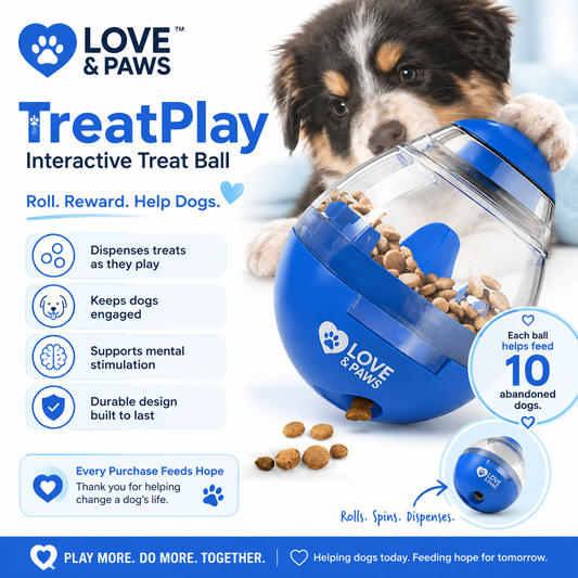 Love & Paws TreatPlay Interactive Treat Ball