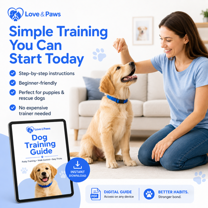 Love & Paws Dog Training Guide: Potty Training, Walk Control & Easy Tricks
